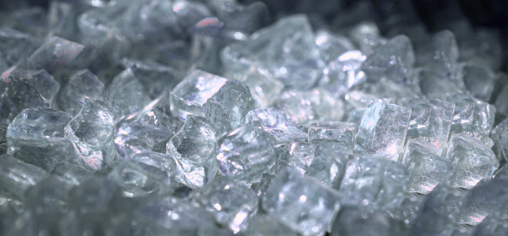 Close-up of Ambrofix crystals 